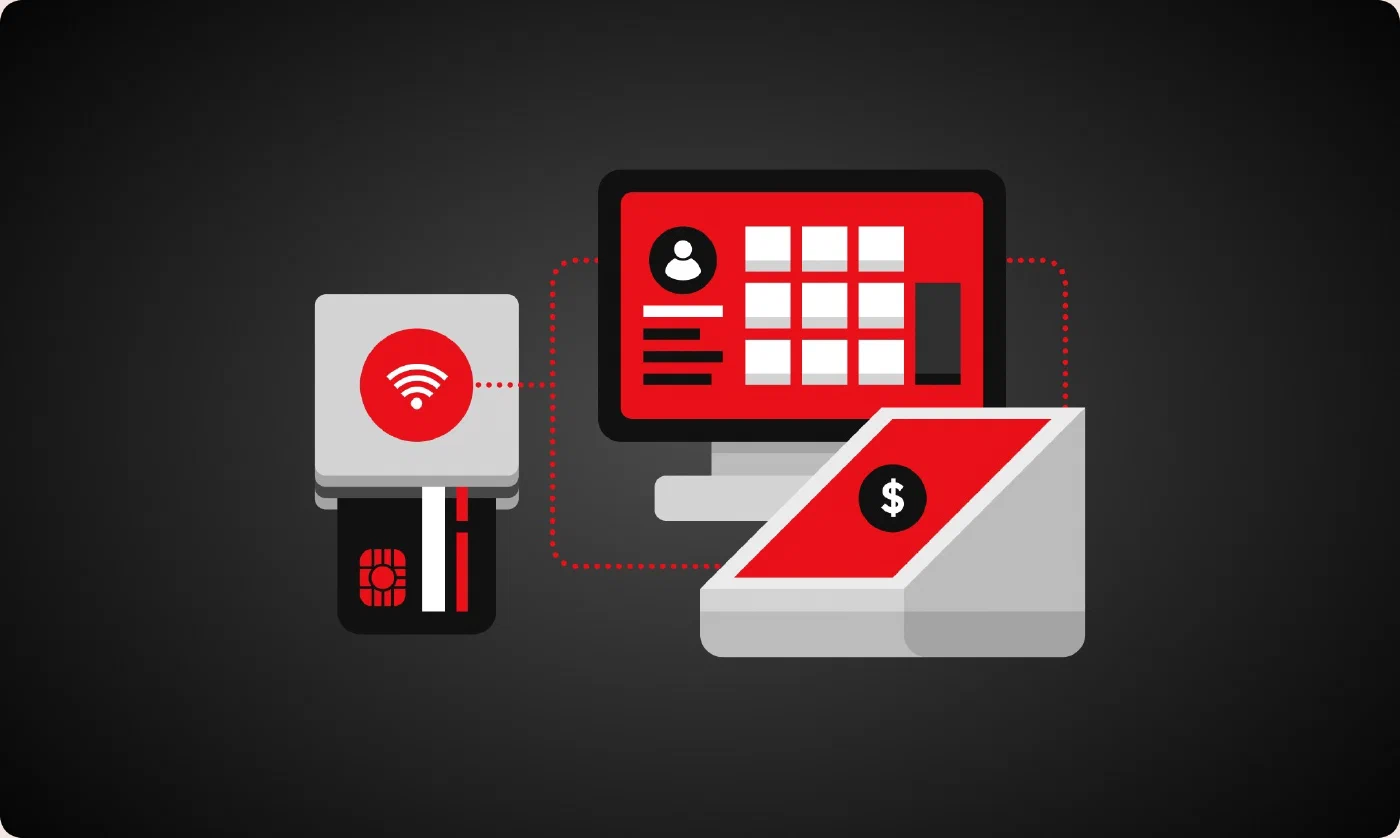 Advertising and marketing coverage area illustration