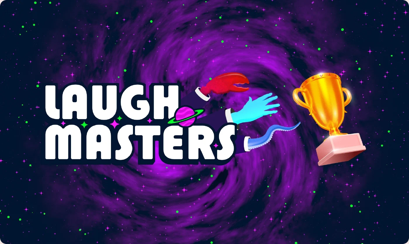 Printed score cards for the Laugh Masters live show