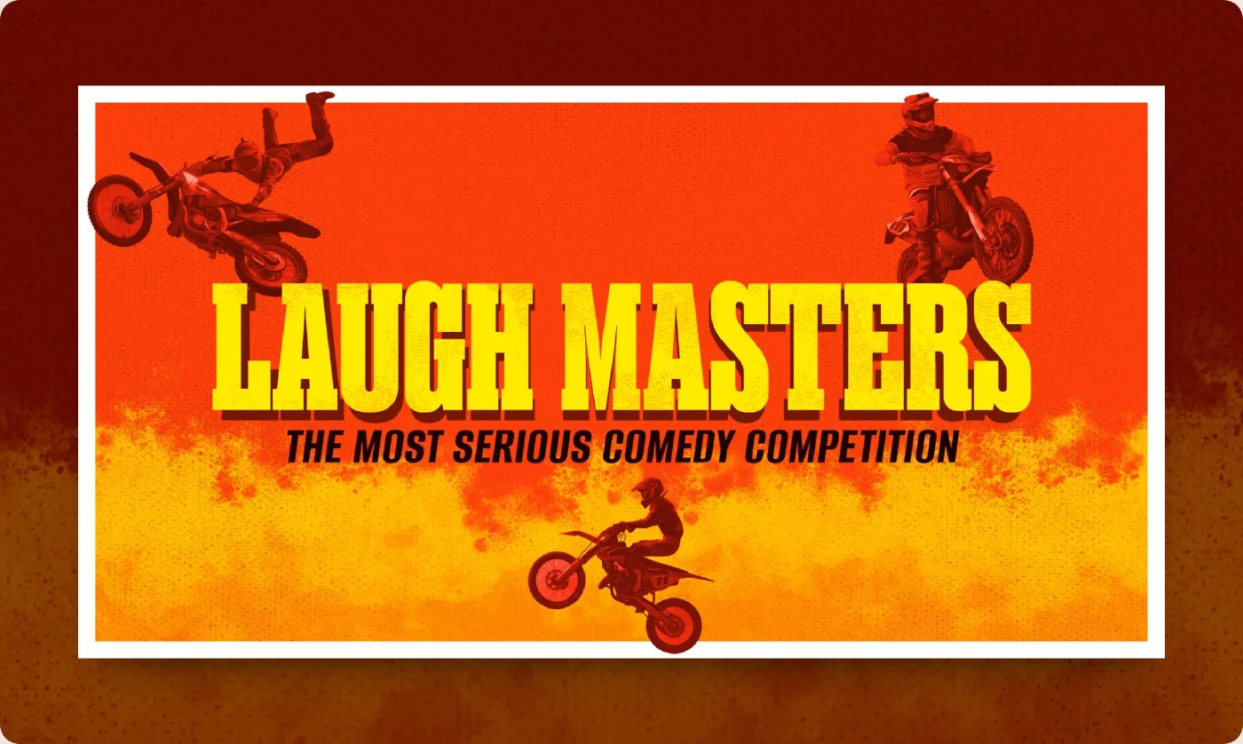 Detail from the Laugh Masters season five poster campaign